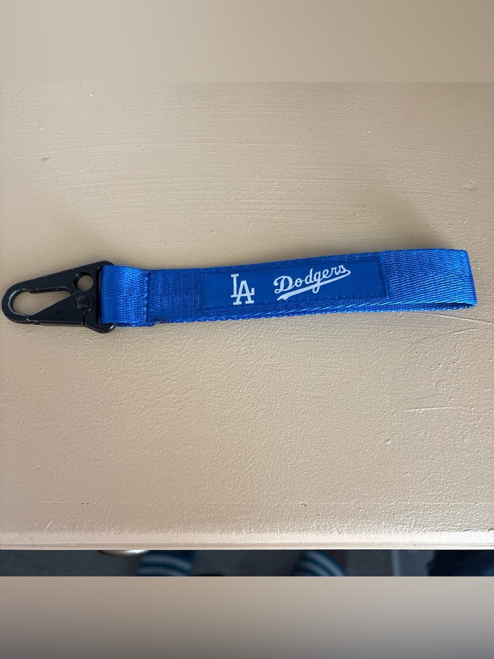 LA Dodgers Blue Key Strap with Clip